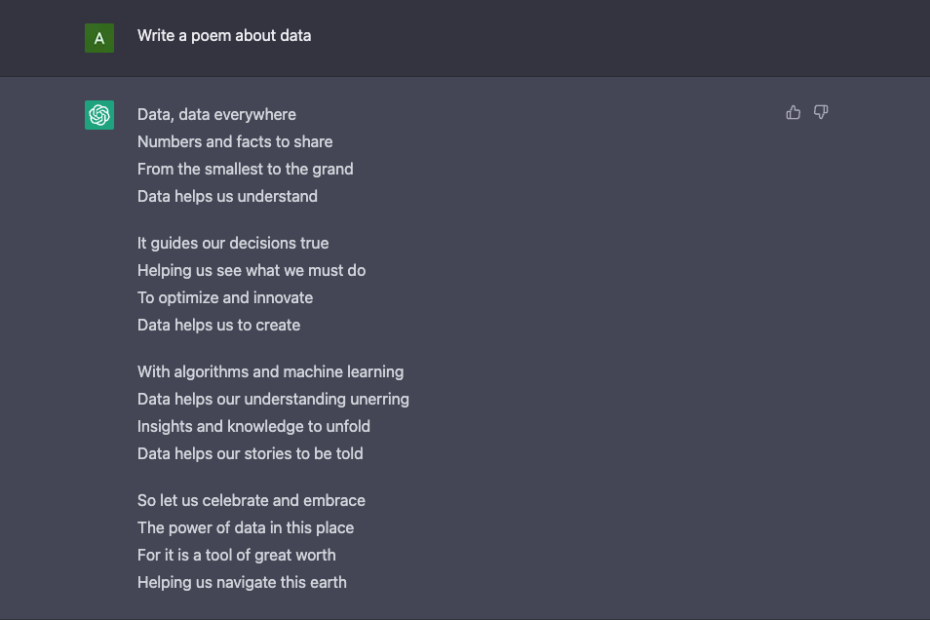 Data poem